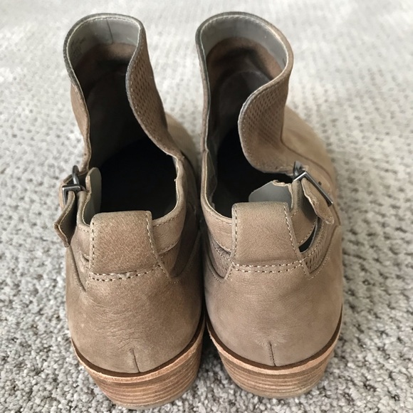 Gianni Bini Tan Suede Perforated Booties - Picture 4 of 10